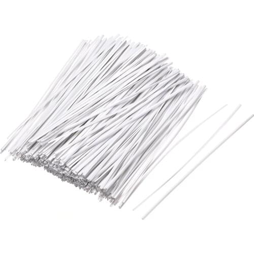 Uxcell Uxcell High Quality 500 Pieces 4 Inches Plastic Twist Ties Reusable Cable Cord Wire Ties White For Home, Business
