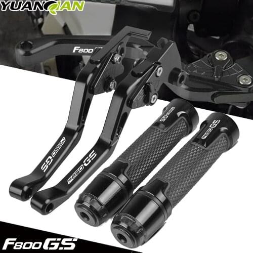 With Logo Motorcycle Brake Clutch Lever Handlebar Grips For BMW F800GS F 800 GS ADV 2008 2009 2010 2011 2012 2013 2014 2015 2016