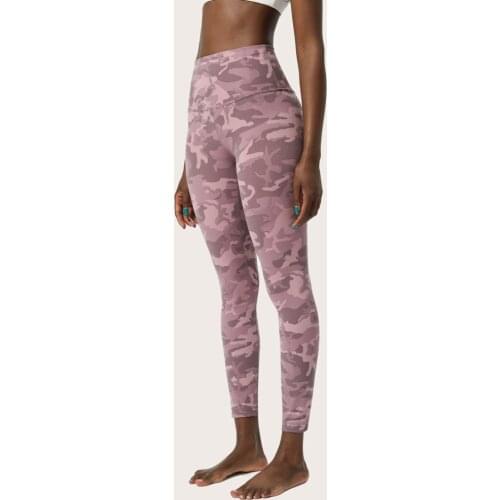 Soft Naked-Feel Camo Printed Leggings Women Fitness Yoga Pants High Waist Squat Proof Push Up Gym Sport Leggings Running Tights