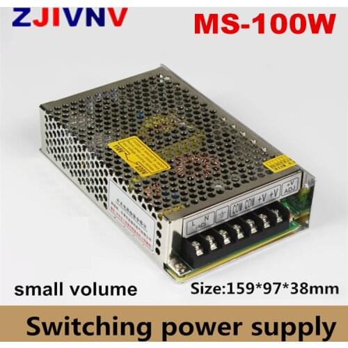 Small volume Switch Power Supply AC 110V-220V to DC 5v 12v 15v 24v 13.8v 100W Power Controller LED display Voltage Transformer