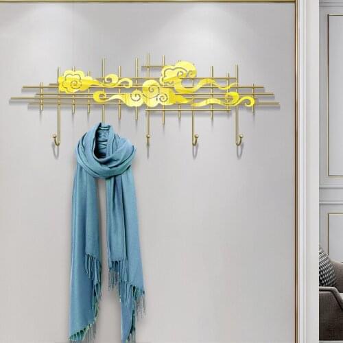 New Chinese Style Creative Coat Hook Porch Modern Personality Coat Hanger Wall Nordic Style Fashion Metal Hook Wall Hanger