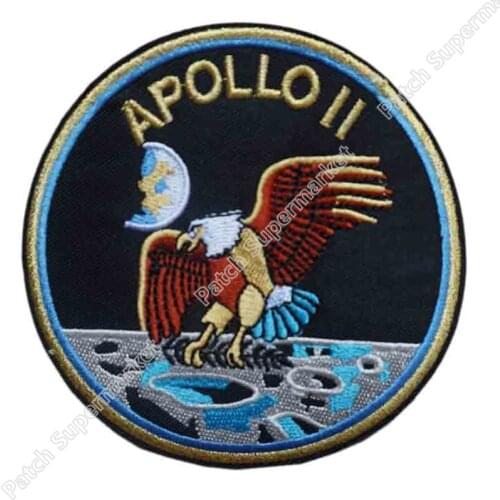 4" Mission Patch Official Edition Neil Armstrong Buzz Aldrin tv movie film cosplay 50% off for 10 lots