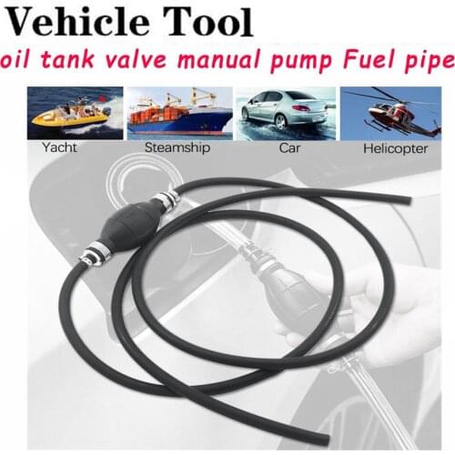 2021 New 190cm Rubber Pump Hand Squeeze Primer Bulb with Pipe Black 8mm for Boat Kart Cargo Marine Fuel Diesel