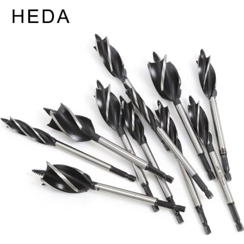 12-32mm Hexagonal Shank By Electric Drill 1pc High Carbon Steel Woodworking Center Drill Bit Perforator Tools For Furniture