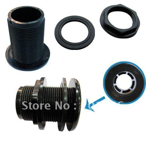 Aquarium Glass fish tank aquatic pet 4x Bulkhead 1" Fitting Pond Wet Dry Overflow Plumbing Slip