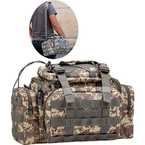 Fishing rod holding bag one shoulder crossbody bag sport purse fishing bait fishing tackle gear storage bag