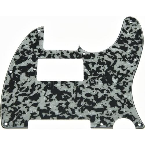 TL Style Humbucker Pickguard Scratch Plate Black/White Agate