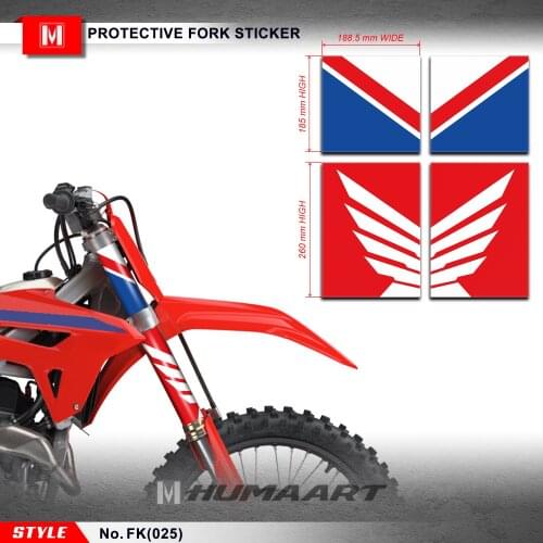 HUMAART Motocross Front Fork Suspension Decals Protector Vinyl Decals Graphics for MX Motocross Dirt Bike Off-Road