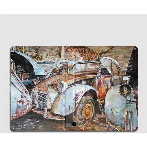 Wreckless Abandonment Art Bootlid Number 18 Artwork Metal Sign Painting Décor personalized Club Home Tin sign Posters