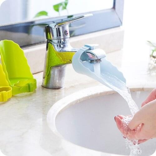 1/2PCS Bathroom Faucet Extender Adjustable Baby Hand Washer Childrens Sink Faucet Extender Bathroom Pendant Child Splash Spout