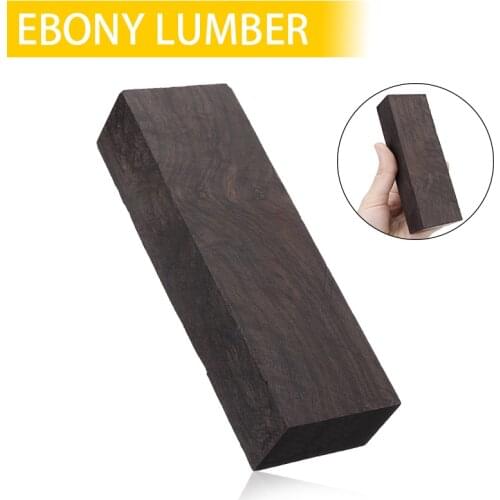 1pcs East Africa Ebony Blackwood Block Wood Ebony Lumber for DIY Knife Handle Material Handicraft Material Supplies