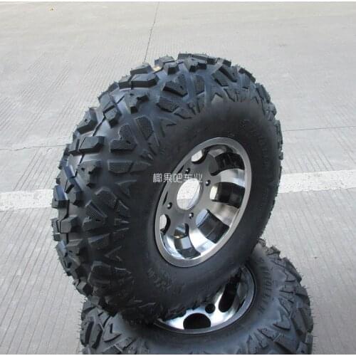 Karting ATV 23X7-10 Inch A-shaped Pattern Off-road Tire with Aluminum Wheel Hub