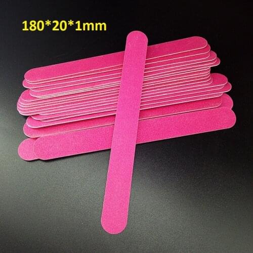 10PCS/LOT Wood Nail Files Sandpaper Buffers 180 Grit Artificial Nail Tips Tools Disposable Cuticle Remover Callus