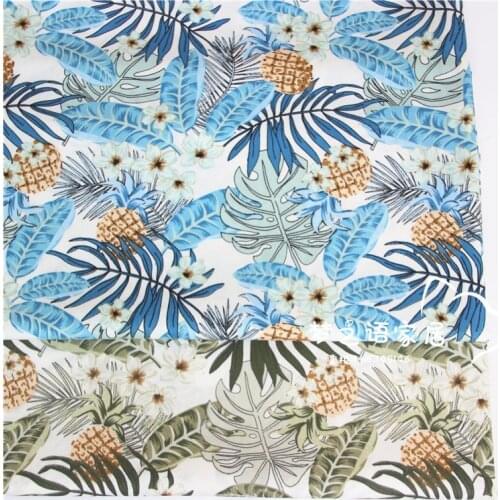 100% Cotton Fabric DIY Handmade Sewing Craft Textile Pillow Cloth Baby Dress Material Patchwork Quilting Tissus Tecido Leaf