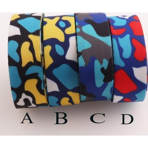 20mm Nylon webbing Striped Soft Webbing Polyester Ribbon pattern webbing bag purse straps bag handle belt supplies