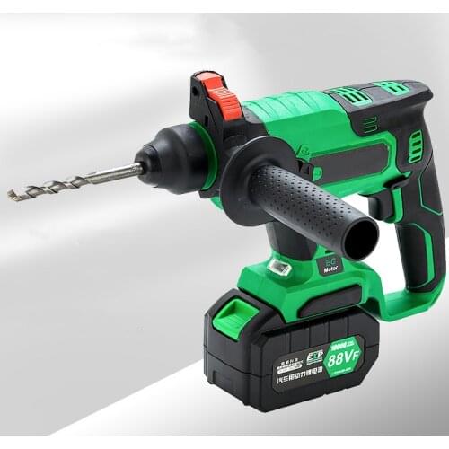 21V Rechargeable brushless cordless rotary hammer drill electric Hammer impact drill electric pick three in one function