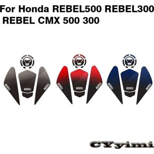 For Honda REBEL500 REBEL300 REBEL CMX 500 300 CM500 CM300 Motorcycle Accessories Gas Tank Protect Sticker Fuel Cap Cover Pad