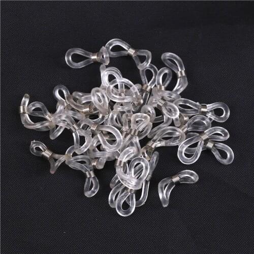 40pcs/lot Non Slip Soft Rubber Eyeglasses Sunglasses Chain Holder Cord Ends Wholesale