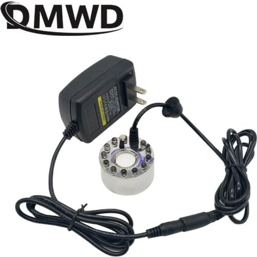 DMWD Ultrasonic Air Humidifier Electric Mini Fog Water Fountain Pond Atomizer Mist Maker Fogger Sprayer Head Nebulizer Vaporizer