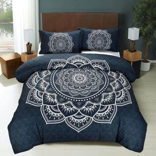 Fanaijia 3d Bohemian Bedding Set queen size Indian Mandala duvet Cover With Pillowcases comforter set