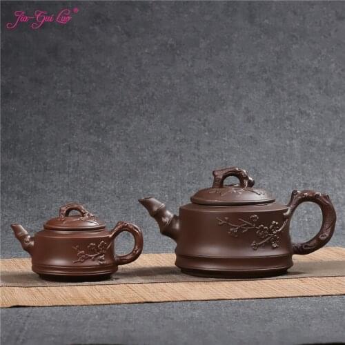 JIA-GUI LUO 120ML&400ML Purple Clay yixing teapot traditional chinese tea set oolong tea Portable travel tea set H023