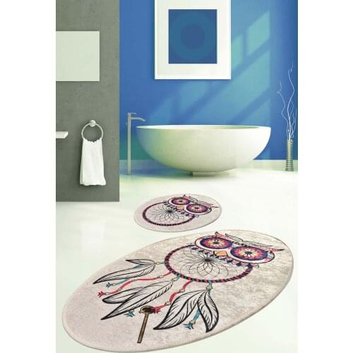Dream Bathroom Area Rugs Non-slip Sole Carpet for Bath 2 pcs/set Bath Mat Set Toilet Rugs Flannel Anti Slip Shower Carpet