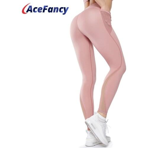 Fitness Leggings with Pocket Seamless Sport Leggings Fitness Compression T1901 Push up Leggings Yoga Pants Gym Squatproof