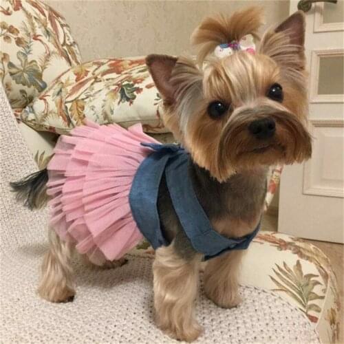 Summer Dress for Pets Dog Clothes Chihuahua Wedding Dress Skirt Puppy Clothing