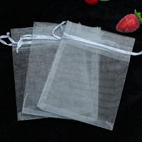 Hot Sale 13*18cm 100pcs/bag gray Jewelry Packaging Drawable Organza Bags Gift Bags & Pouches Jewelry bracelet Packing Bags