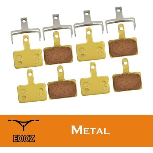 4 Pairs Bicycle Metallic Metal Disc Brake Pads For Shimano M375 M395 M416 M445 M446 M485 M486 M515 M525 Orion Auriga Pro