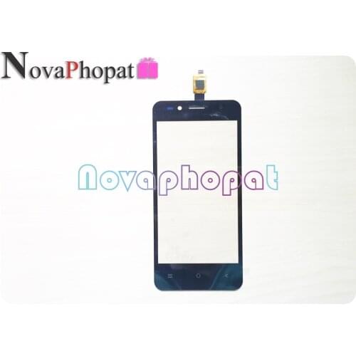 Novaphopat 4.5 inch Black sensor Touchscreen For BQ 4555 BQS-4555 Turbo Touch Screen Digitizer Screen touchpad +tracking