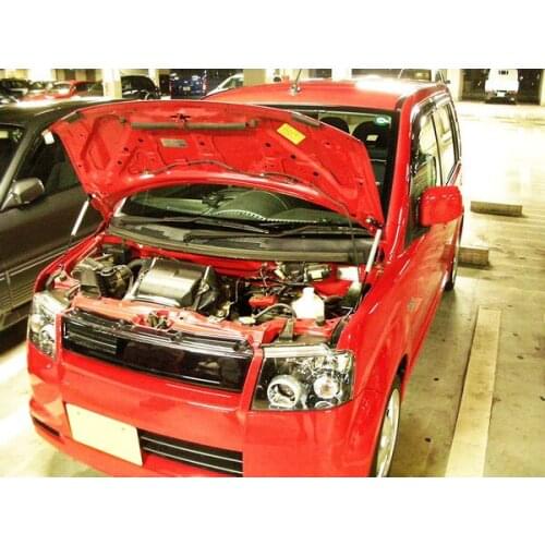 For 2001-2006 Mitsubishi ek sport H81W Front Hood Bonnet Gas Struts Lift Support Shock Damper Carbon Fiber