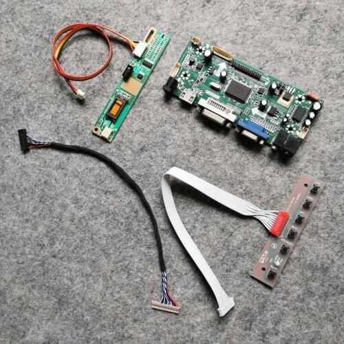 1CCFL VGA+DVI Fit HT15X33/HT14X11/HT14X12/HT14X13 matrix 1024*768 LCD screen controller board 20-Pin LVDS DIY kit M.NT68676