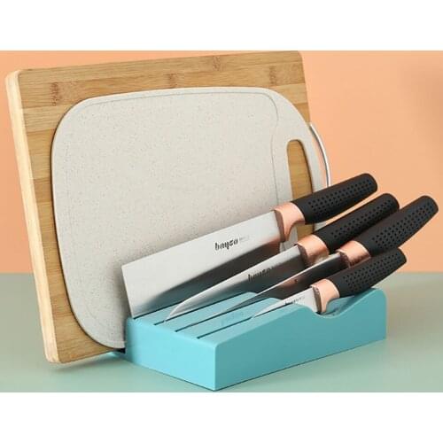 Cutting Board Rack Storage Box Kitchen Finishing Drain Storage Horizontal Knife Holder Cutting Board Rack Kitchen Tools