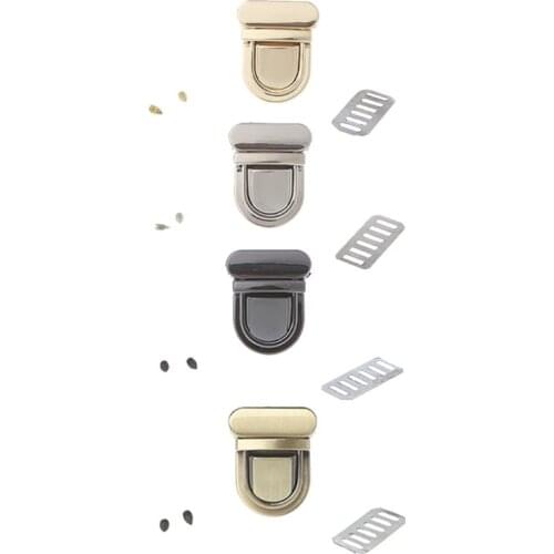 Durable Buckle Twist Lock Hardware For Bag Shape Handbag DIY Turn Lock Bag Clasp