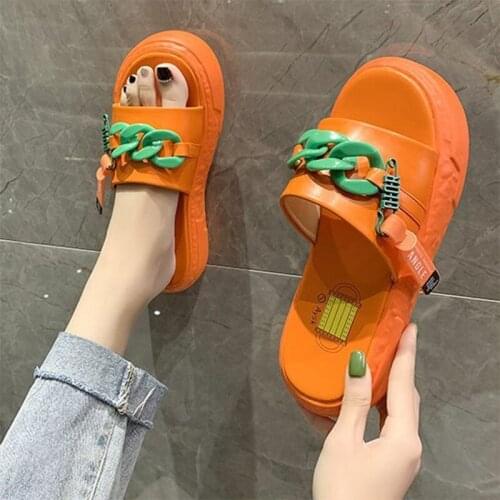 Summer shoes for women slippers designer outdoor loafers Womens Beach casual flip flop 2021 fashion black flats platform shoes