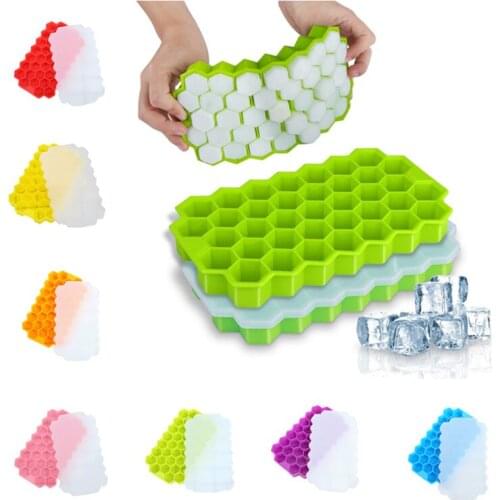 Ice Cube Maker Silicones Ice Mould Honeycomb Ice Cube Tray Magnum Silicone Mold Forms Food Grade Mold for Whiskey Cocktail