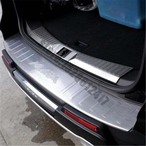 Car styling for Ford Ford KUGA 2013~2016 Stainless Steel Internal external Rear Bumper Protector Sill Trunk Tread Plate Trim