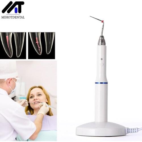 Dental Supplies Tools Cordless Gutta Percha Obturation System Endo Heated Pen with 2 Tips Wireless for Root Canal Filling
