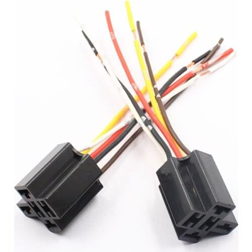 Ka li li Universal Automobile Car Truck Relay Wiring Harness Socket 4 5 Pin 5 Wire Adapter Plug Relay Holder Connector