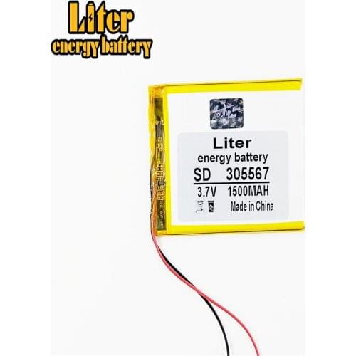 305567 3.7V 1500mAh 305565 Universal Li-ion battery for tablet pc 7 inch 8 inch 9 inch GPS Vedio Game E-Book Power Bank