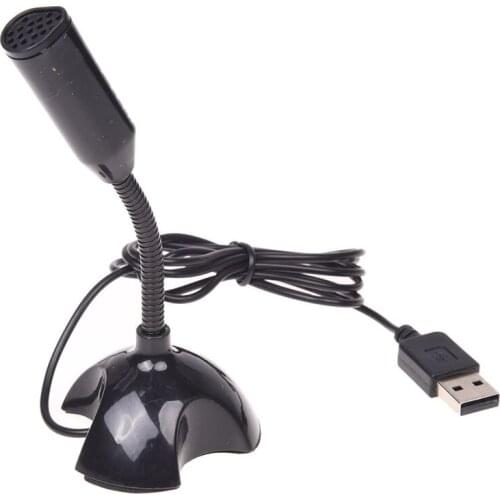 USB Microphone Web Flexible Noise Canceling Mic For Mac PC Computer Laptop Stand