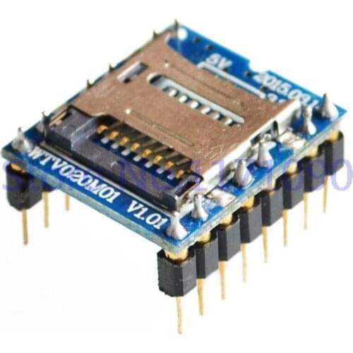 WTV020 WTV020-SD WTV020SD-20SS Mini SD Card MP3 Sound Module ForArduino 2560 UNO R3 WTV020-SD-16P