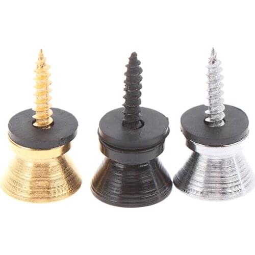 1PC Guitar Strap Lock Locking Pegs Pin Metal End Strap Button for Guitar Classical Electric Bass Guitar Ukulele Guitarra Part