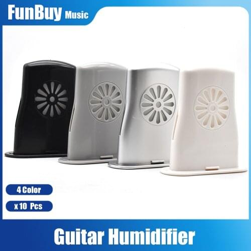 10pcs Acoustic Guitar Soundhole Humidifier Anti-drying Moisture Reservoir Hygrometer Thermometer for Guitar