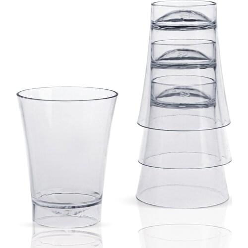 20/40PCS 140ml Plastic Cylinder Dessert Cups Yogurt Mousses Pudding Appetizer Cups Container Kitchenware Party Festival Supplies