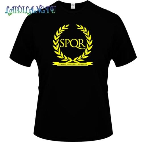 2019 funny SPQR tee cute t shirts men 100% cotton cool tshirt lovely kawaii summer jersey costume t-shirt Tops