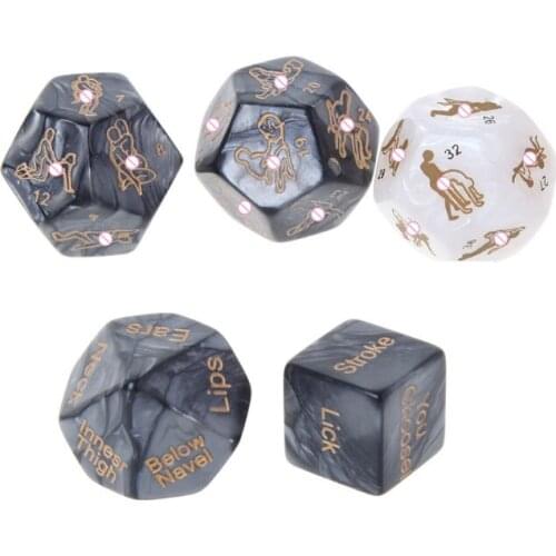 5Pcs Sex Dice Fun Adult Humour Game Erotic Love Sexy Posture Bar Toy Couple Gift