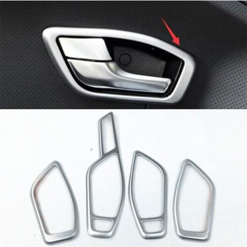 ABS Chrome For Land Rover Range Rover Evoque 2012+ Car inner door protector handle Bowl frame cover trim car styling Accessories