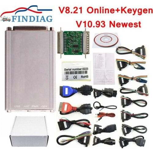 CarProg V8.21 with keygen Online Programmer Full 21 Adapter ECU Chip Tuning Tool Newest Carprog V10.93 Immo Car Repair Tool